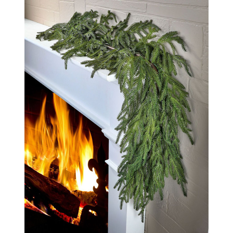 The Holiday Aisle® 5' Norfolk Pine Garland & Reviews Wayfair